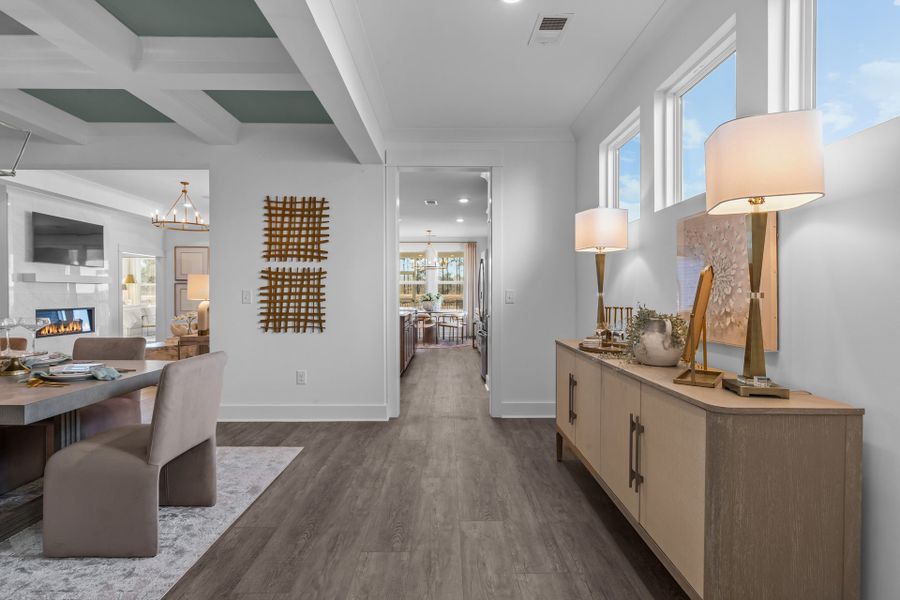 Representative furnished interior of a home built from the The Boardwalk by Chesapeake Homes in Coastal Club of the Carolinas, Calabash (Image 47).