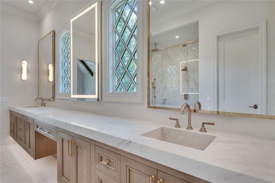 Furnished interior view inside a new home in , Alpharetta (Image 42).