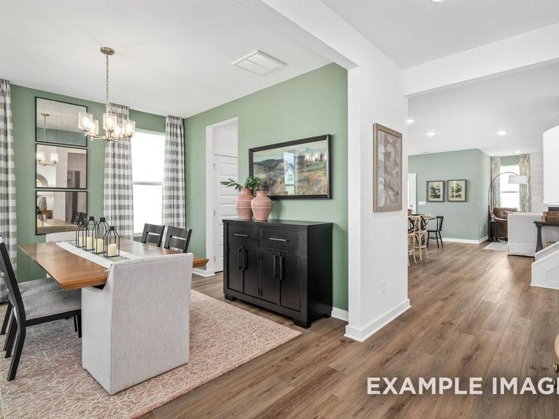 Furnished interior view inside a new home in Woods Crossing, Gallatin (Image 8).
