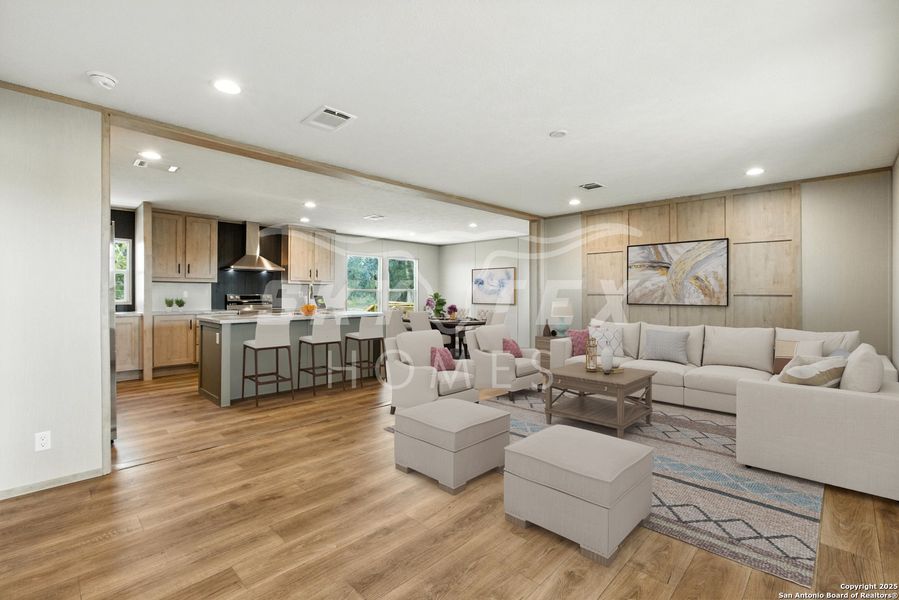 Furnished interior view inside a new home in , La Vernia (Image 7). Furnished interior view inside a new home in , La Vernia (Image 7).