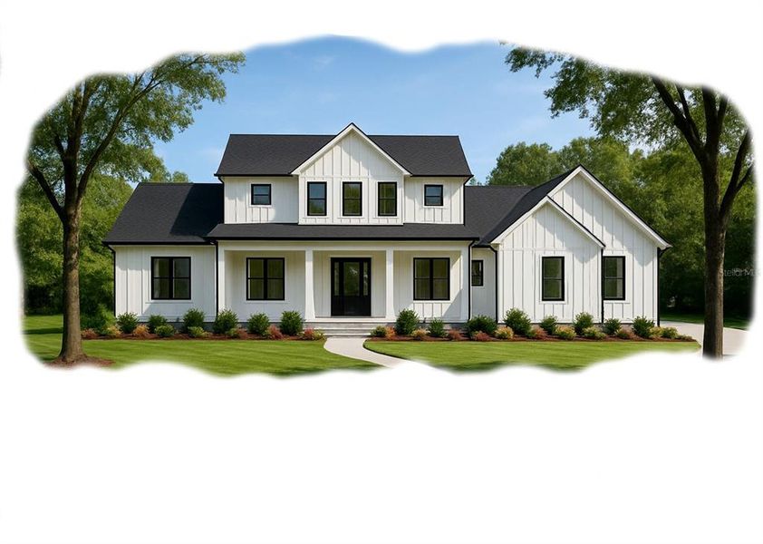 Front exterior of a new home in , Wildwood, FL, highlighting curb appeal (Image 1). Front exterior of a new home in , Wildwood, FL, highlighting curb appeal (Image 1).