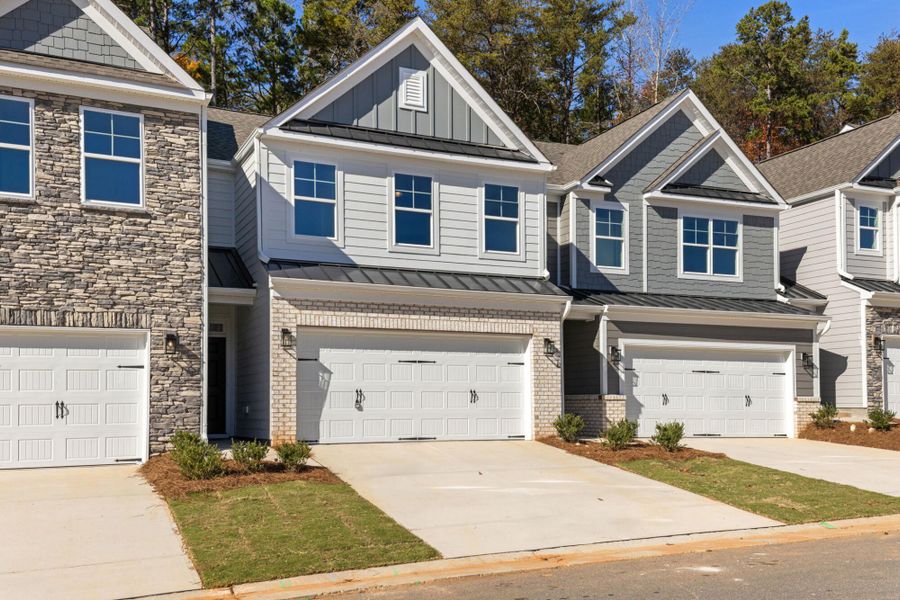 Front exterior of a new home in Harbor Crossing, Greensboro, NC, highlighting curb appeal (Image 24).
