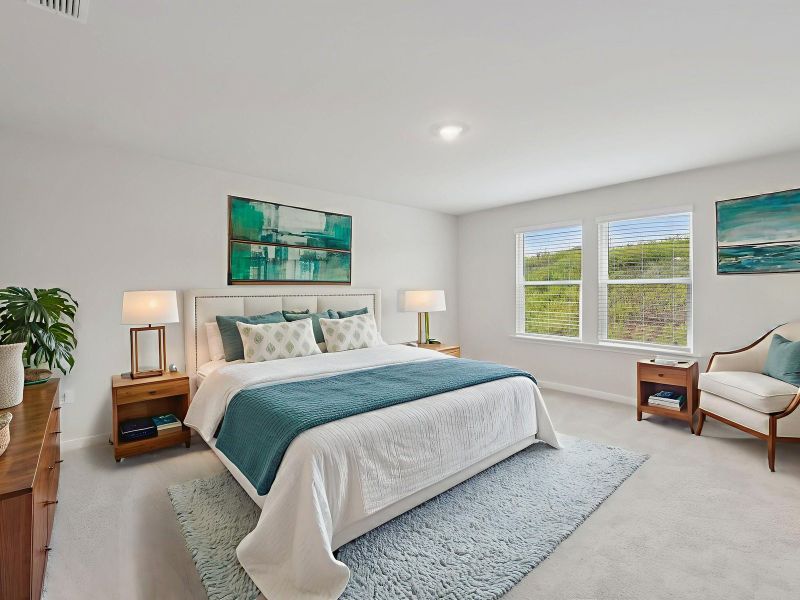 Furnished interior view inside a new home in Harmony Manor, Fairburn (Image 10).