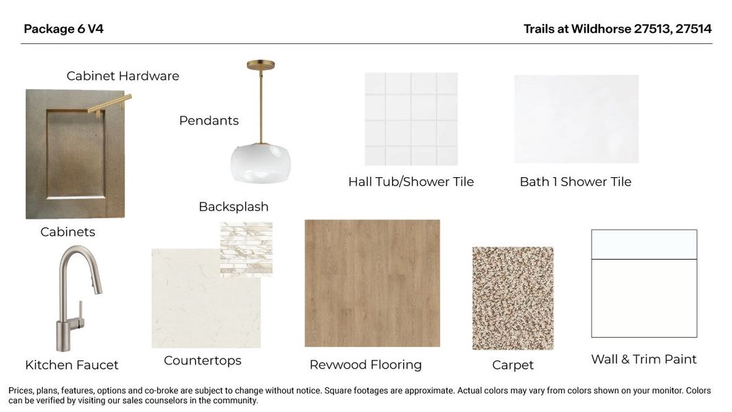 Sample of building materials used in homes in Trails at Wildhorse, Austin (Image 3). Sample of building materials used in homes in Trails at Wildhorse, Austin (Image 3).