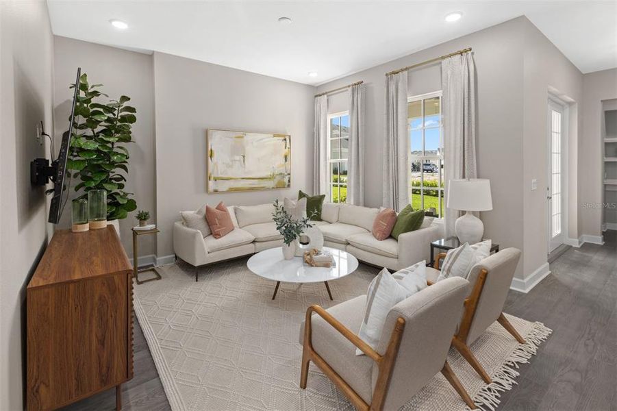 Furnished interior view inside a new home in Celebration - Island Village, Celebration (Image 11).