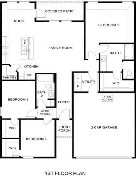 2D floor plan layout of this home in Waverly Estates, Josephine, TX (Image 2). 2D floor plan layout of this home in Waverly Estates, Josephine, TX (Image 2).
