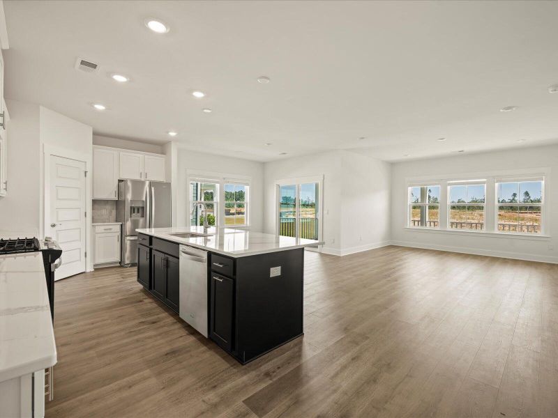 Furnished interior view inside a new home in The Coves at Lakes of Cane Bay, Summerville (Image 2). Furnished interior view inside a new home in The Coves at Lakes of Cane Bay, Summerville (Image 2).