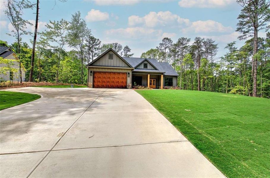 Front exterior of a new home in , Rockmart, GA, highlighting curb appeal (Image 2). Front exterior of a new home in , Rockmart, GA, highlighting curb appeal (Image 2).