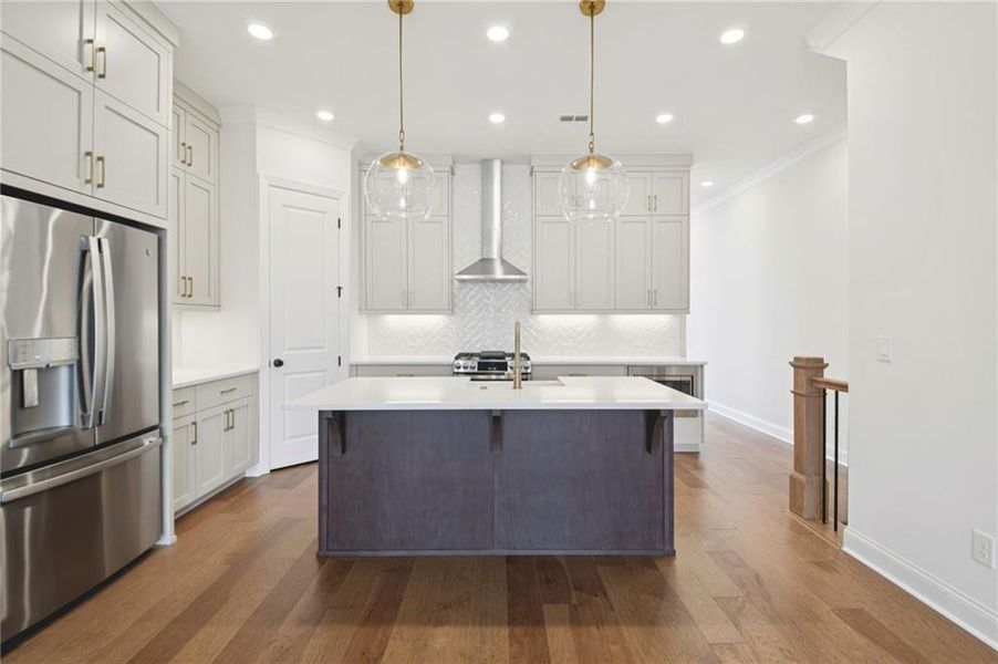 Furnished interior view inside a new home in Ward's Crossing Townhomes, Johns Creek (Image 46).