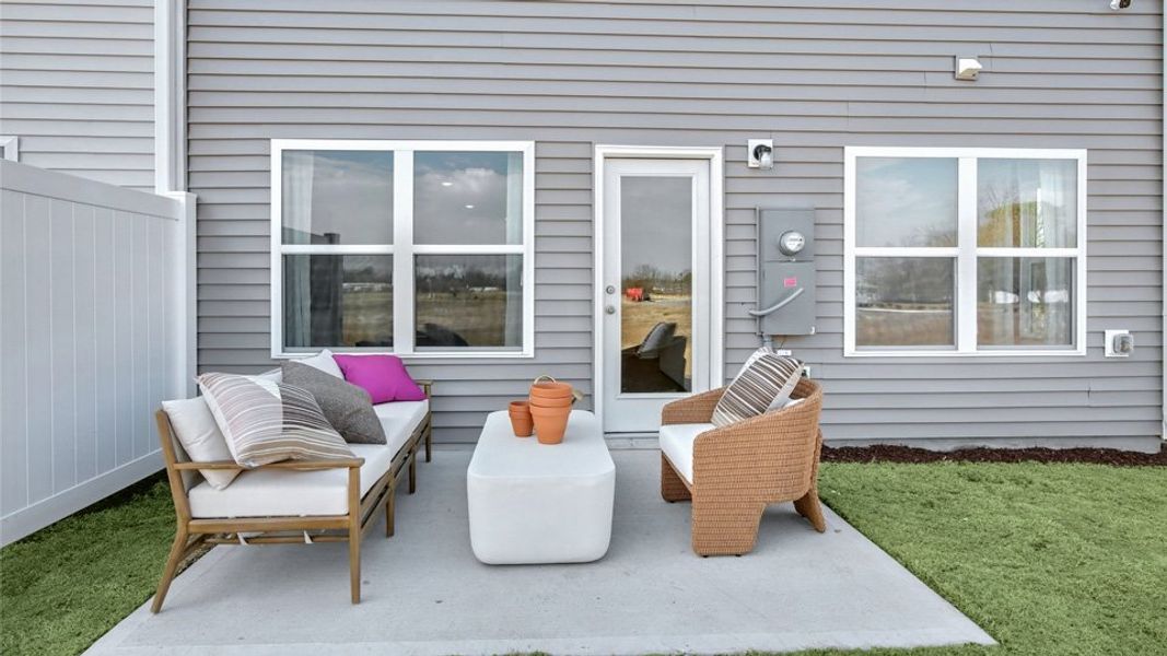 Furnished interior view inside a new home in North Village Townes, Greensboro (Image 22).