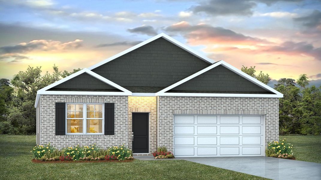 Representative exterior photo of a completed home built from the Cali by D.R. Horton in Meadowview Plantation, Sumter, SC (Image 2). Representative exterior photo of a completed home built from the Cali by D.R. Horton in Meadowview Plantation, Sumter, SC (Image 2).