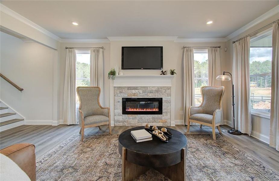 Furnished interior view inside a new home in Crofton Place Enclave, Snellville (Image 29).