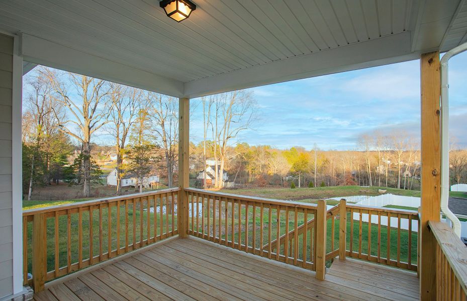 Homesite 96 Back Porch in new home for sale at Copes Crossing by Pulte Homes Nashville