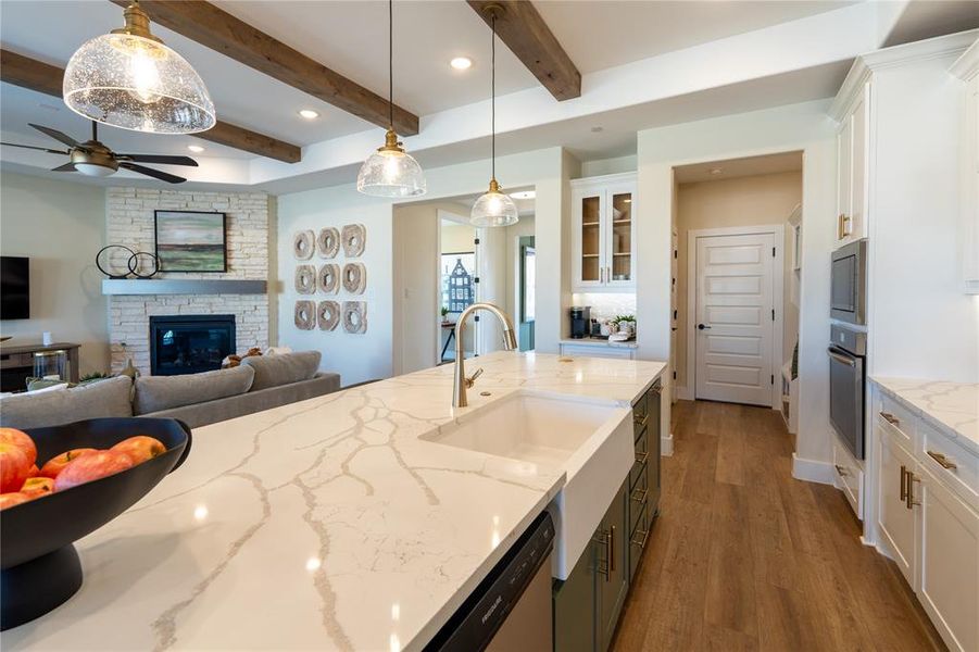 Furnished interior view inside a new home in , Prosper (Image 26).