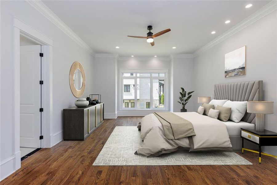 Furnished interior view inside a new home in , Roswell (Image 44).