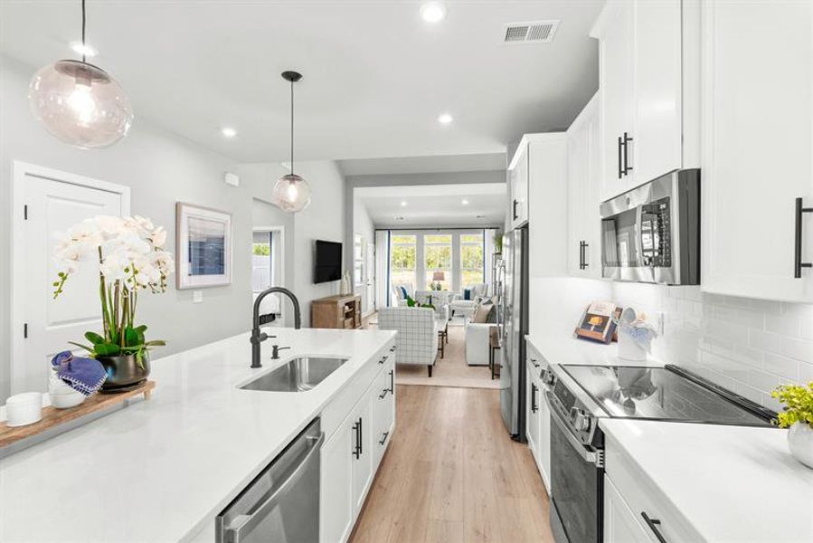 Representative furnished interior of a home built from the Bethany Duet by Ryan Homes in Royal Oaks Villas, Hardeeville (Image 9).