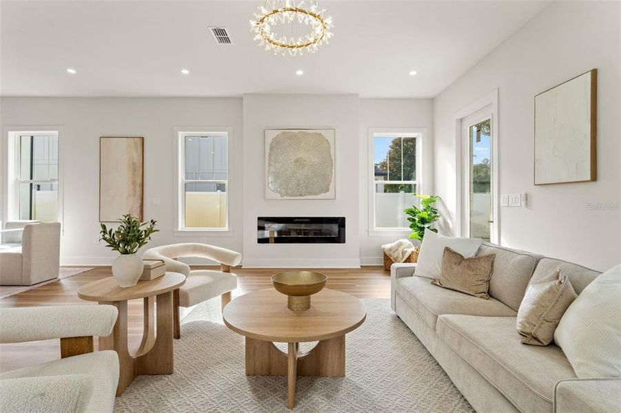 Furnished interior view inside a new home in , Seminole (Image 5).
