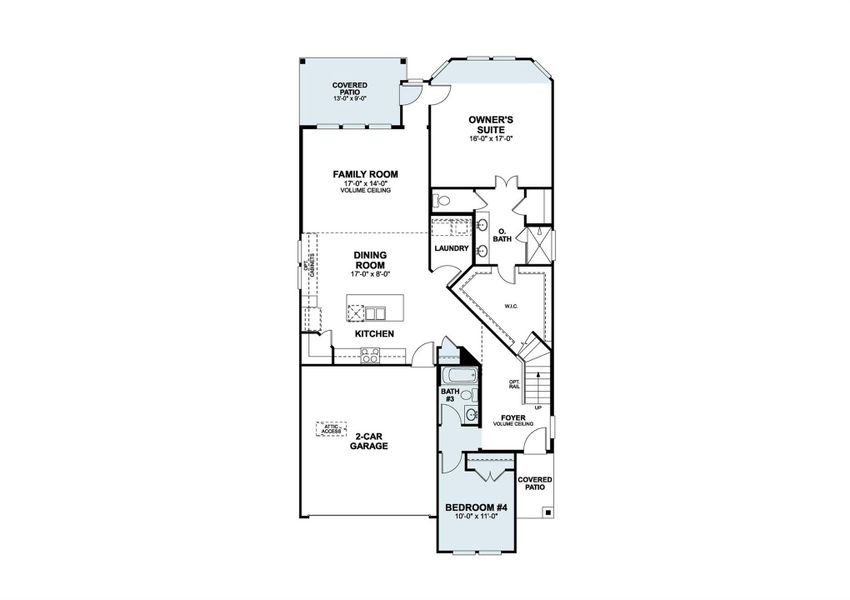2D floor plan layout of this home in Estancia West, Manchaca, TX (Image 3).