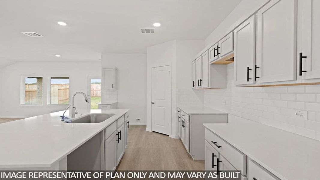 Furnished interior view inside a new home in Harrington Trails at The Canopies, Splendora (Image 7).