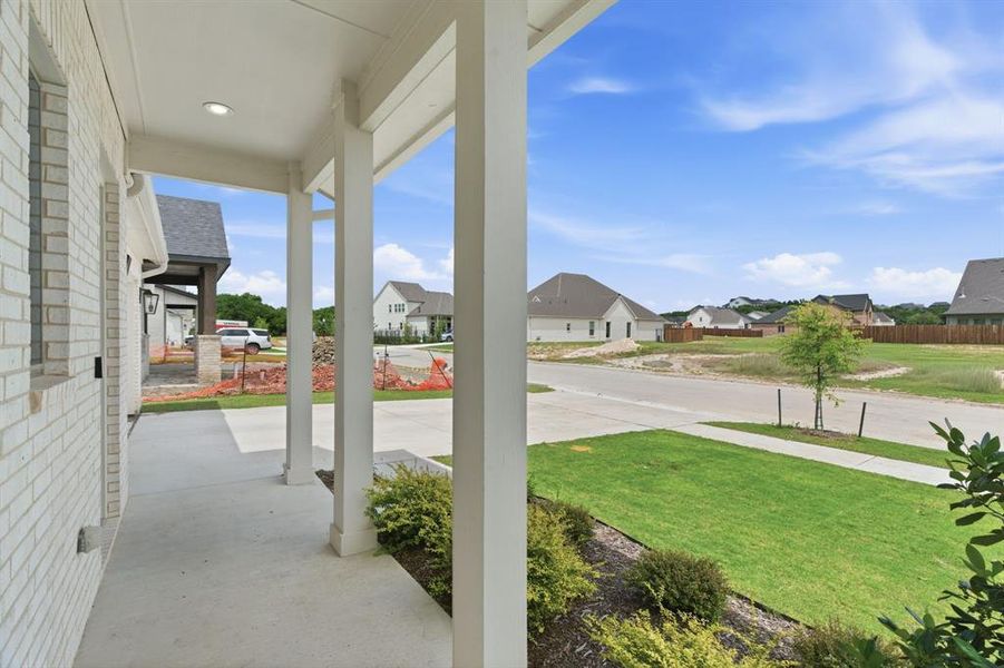 Exterior details and patio area of a home in , Aledo (Image 24).