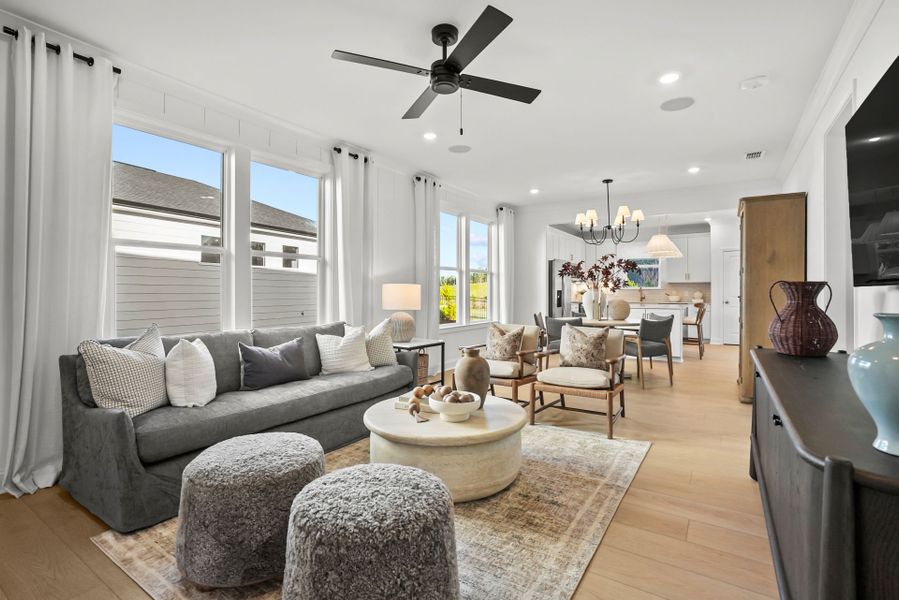 Representative furnished interior of a home built from the Compass by Del Webb in Del Webb Carolina Ridge, Midland (Image 56).