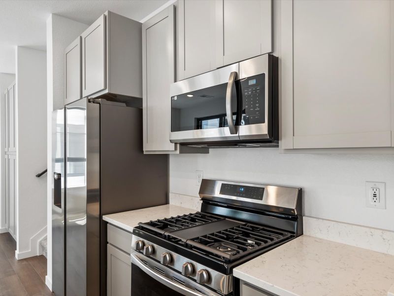 Close-up of interior finishes inside a home in The Commons at Victory Ridge, Colorado Springs (Image 4).