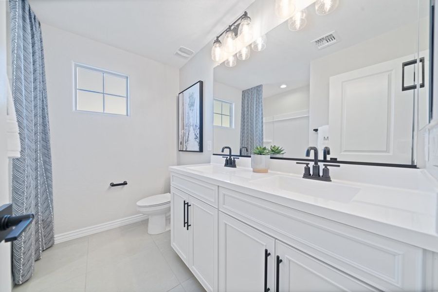 Furnished interior view inside a new home in Combs Ranch, San Tan Valley (Image 24).
