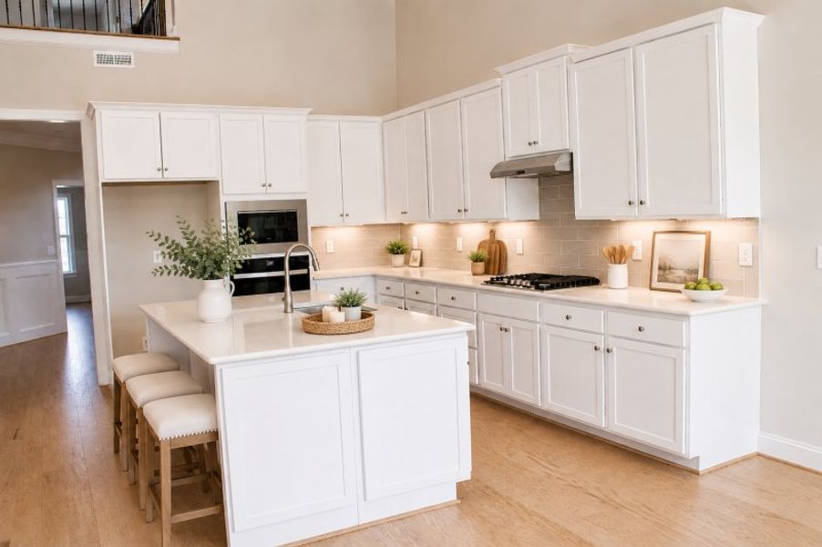 Furnished interior view inside a new home in Weybridge, Burlington (Image 5).