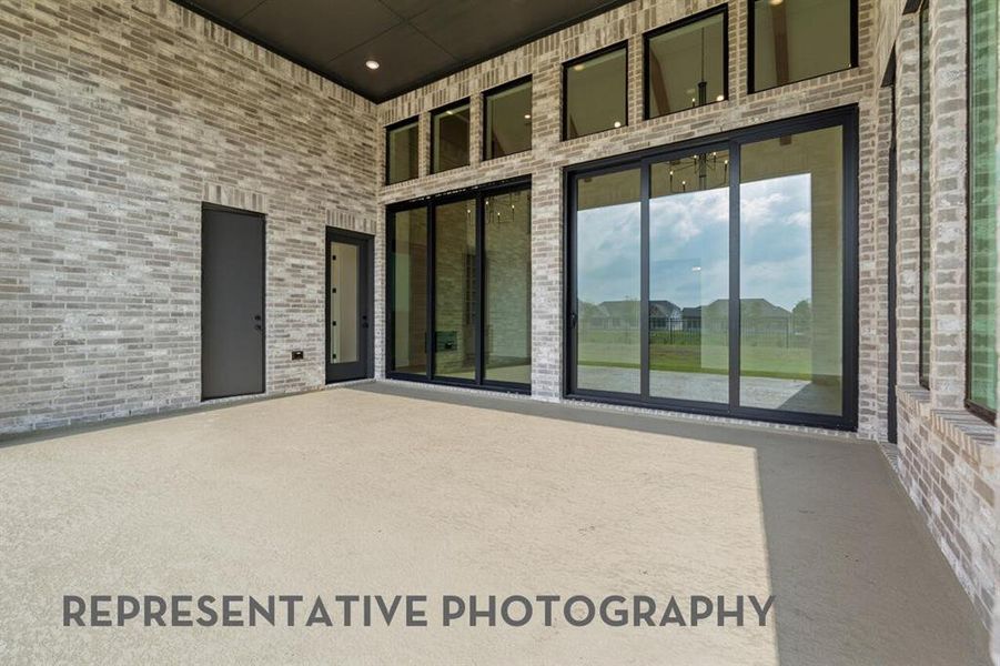 Exterior details and patio area of a home in The Parks at Wilson Creek, Celina (Image 2).