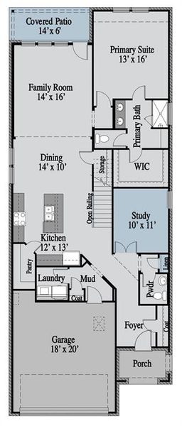 2D floor plan layout of this home in Elevon, Lavon, TX (Image 4). 2D floor plan layout of this home in Elevon, Lavon, TX (Image 4).