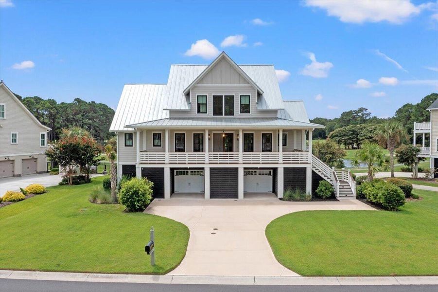 Front exterior of a new home in , Johns Island, SC, highlighting curb appeal (Image 23).