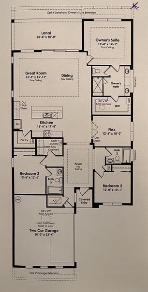 2D floor plan layout of this home in , Port St. Lucie, FL (Image 3). 2D floor plan layout of this home in , Port St. Lucie, FL (Image 3).