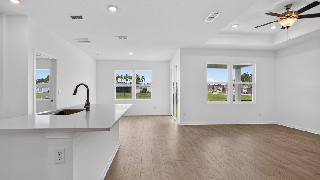 Representative unfurnished interior of a home built from the Alden by D.R. Horton in Broward Key, Jacksonville (Image 12).