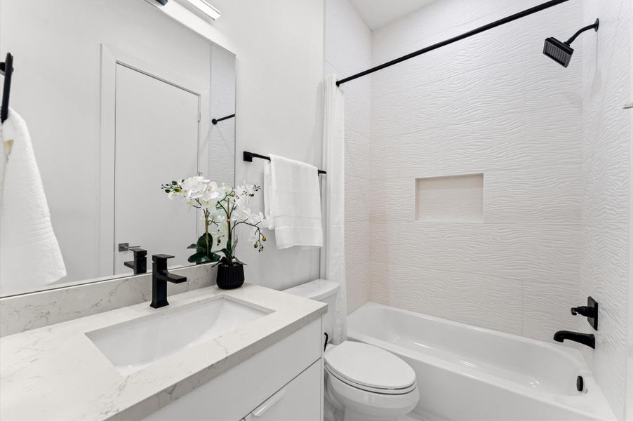 Furnished interior view inside a new home in , Houston (Image 39).