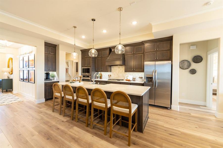 Furnished interior view inside a new home in , Little Elm (Image 37).