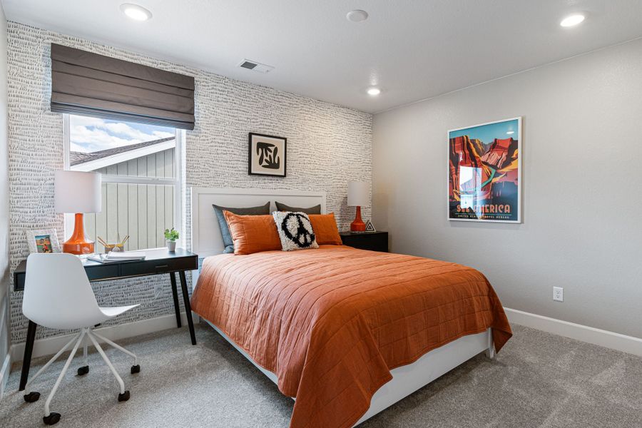 Representative furnished interior of a home built from the Fairmount by Taylor Morrison in Sugar Creek City Collection, Loveland (Image 22).
