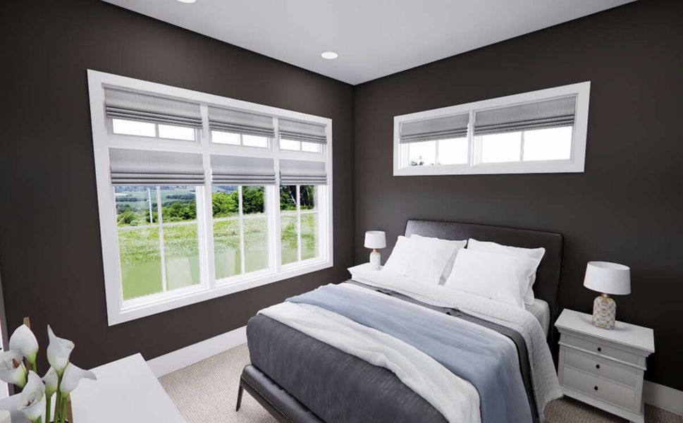 Furnished interior in a model home at Saddle Crest Estates in Weatherford (Image 9).