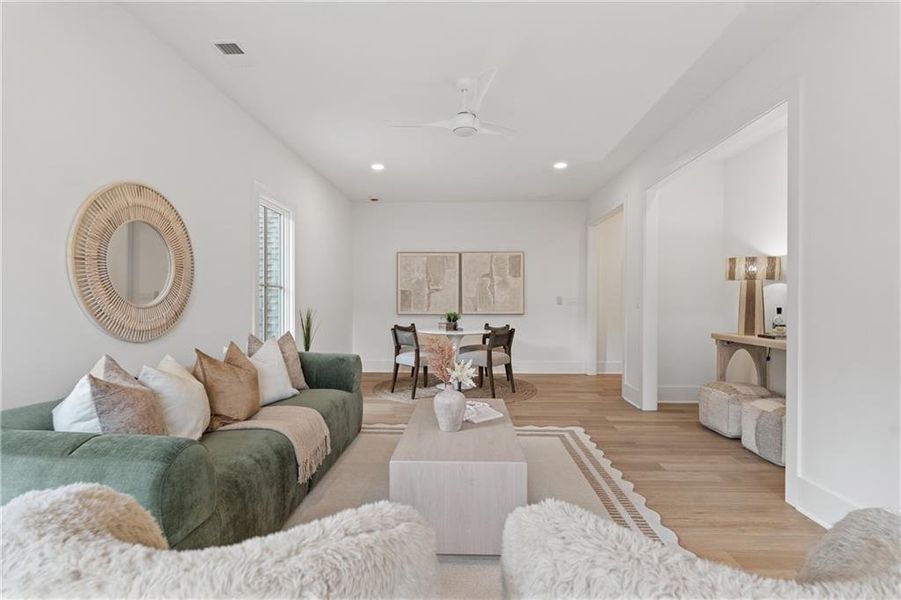 Furnished interior view inside a new home in , Roswell (Image 9).