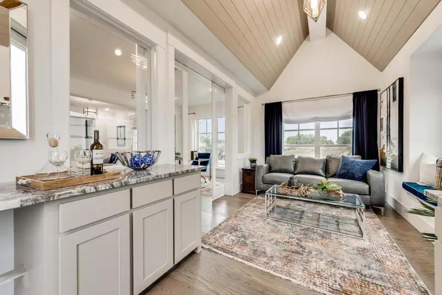 Representative furnished interior of a home built from the Grand South Pointe with Suite by Grand Homes in Wellspring Estates, Celina (Image 15). Representative furnished interior of a home built from the Grand South Pointe with Suite by Grand Homes in Wellspring Estates, Celina (Image 15).