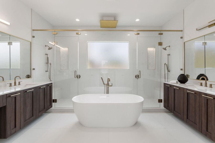 Furnished interior view inside a new home in , Houston (Image 41).