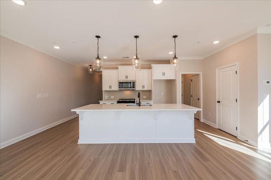 Furnished interior view inside a new home in Bluffs at Bells Ferry, Marietta (Image 11).