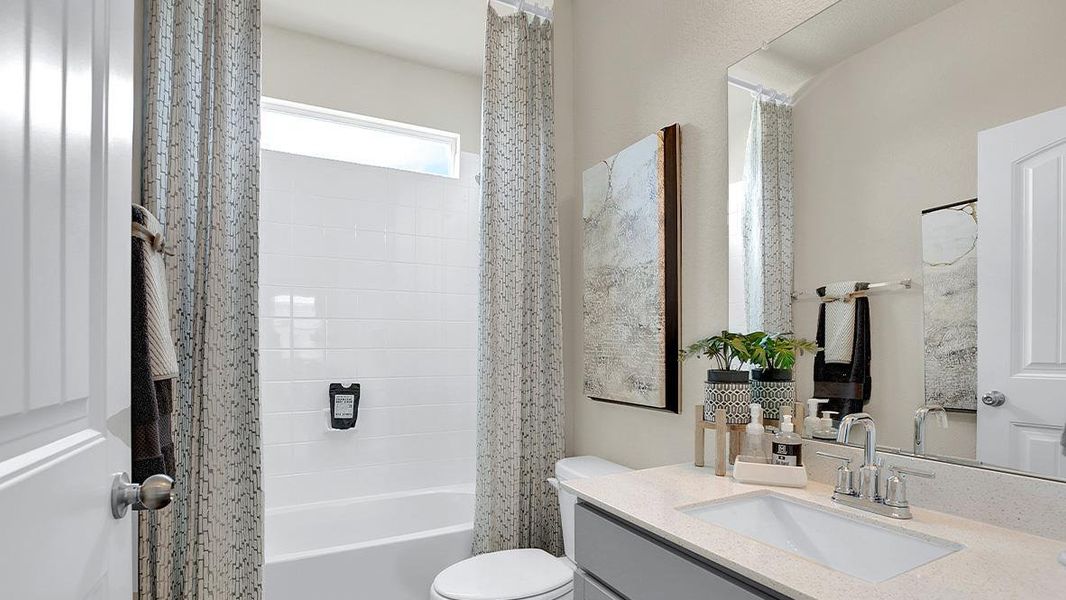 Furnished interior view inside a new home in Southgrove, Kyle (Image 9).