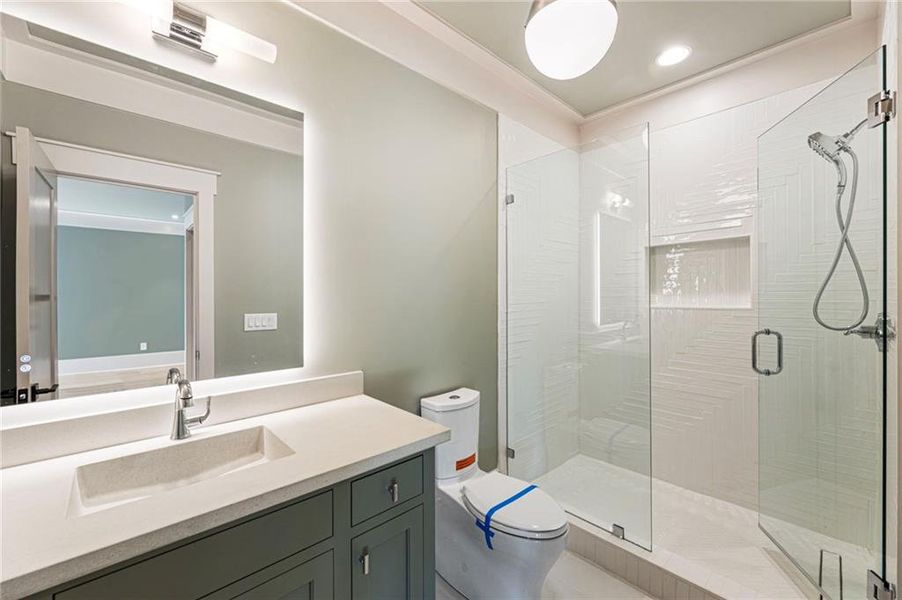 Furnished interior view inside a new home in , Alpharetta (Image 63).