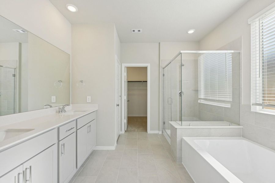 Furnished interior view inside a new home in Riviera Pines - Classic Series, Huffman (Image 7).