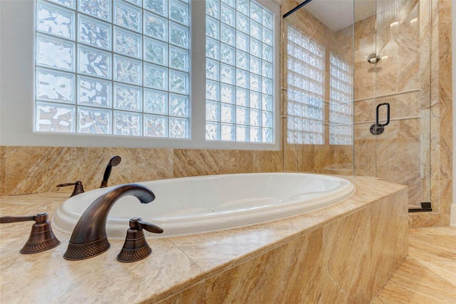 FULL BATH NEXT TO DOWNSTAIRS BEDROOM