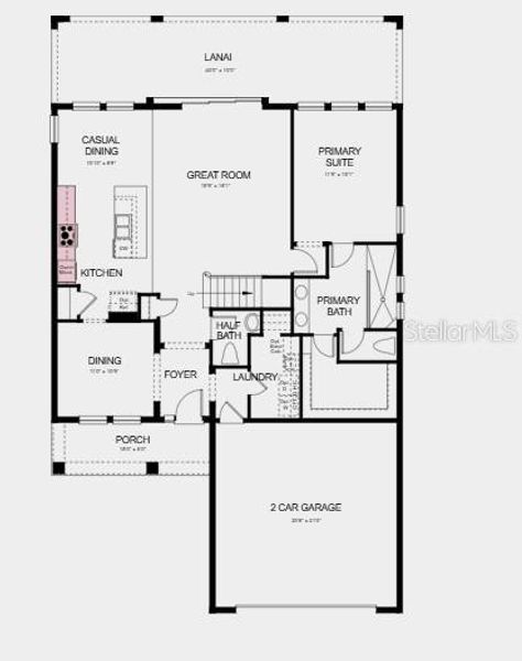 Additional Highlights Include: Shower in place of tub at bath 2, gourmet kitchen, and 8' interior doors.