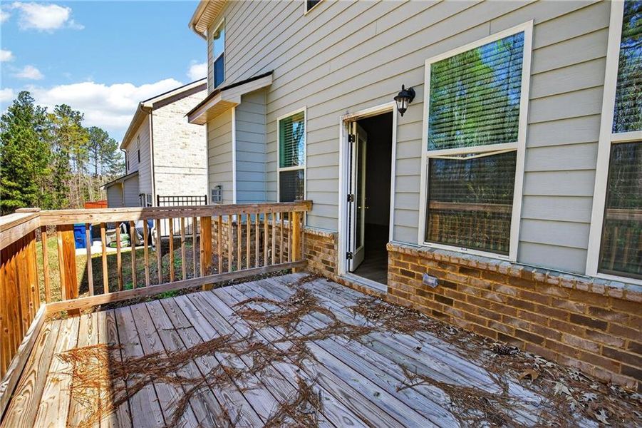 Exterior details and patio area of a home in , Atlanta (Image 26).