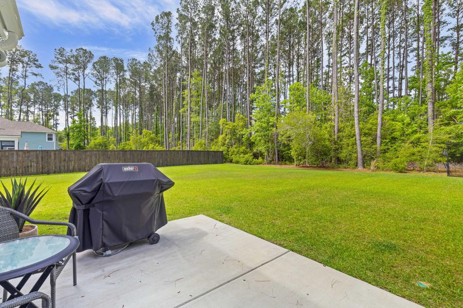 Exterior details and patio area of a home in , Johns Island (Image 25).
