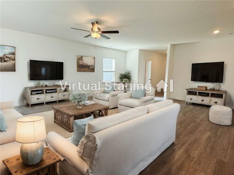 Furnished interior view inside a new home in Deerhaven, Union City (Image 5). Furnished interior view inside a new home in Deerhaven, Union City (Image 5).