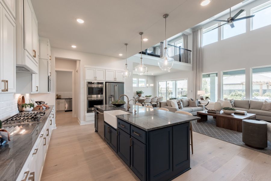 Representative furnished interior of a home built from the Woodbridge by Tri Pointe Homes in Bridgeland, Cypress (Image 16).